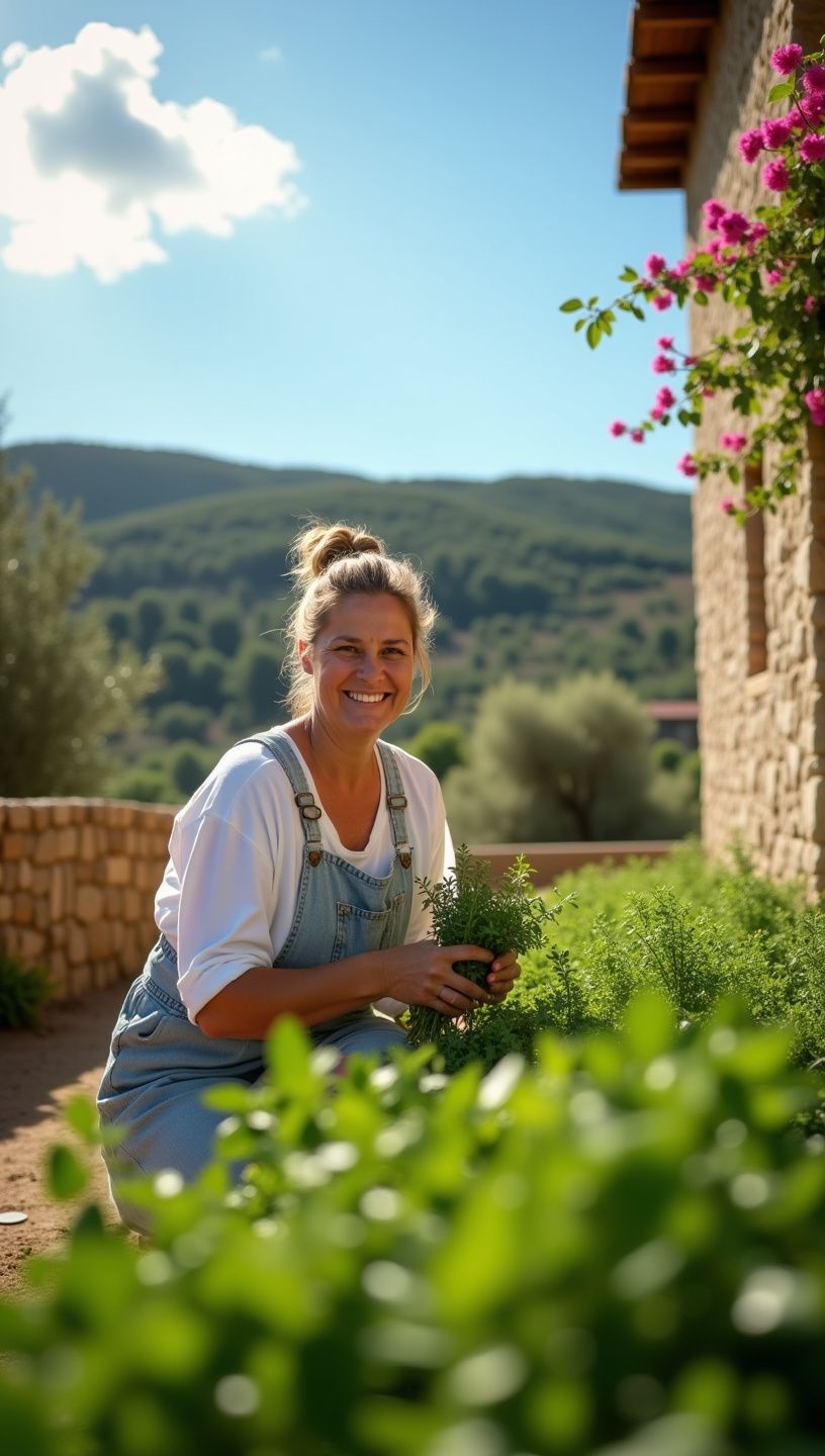 Άνθη ρίγανης σε κοντινή λήψη με ηλιοφάνεια