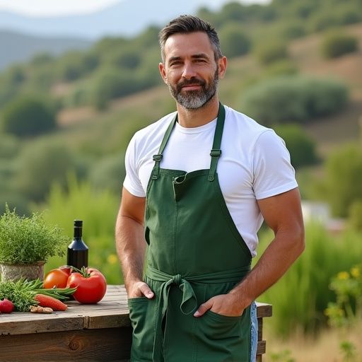 Φύτευση ρίγανης με ηλιοφάνεια και γαλάζιο ουρανό